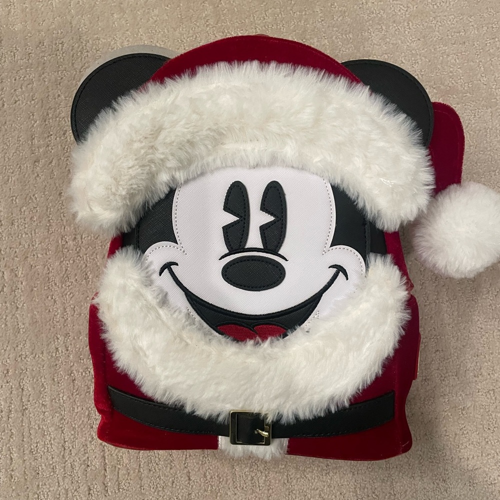 Santa Mickey Loungefly NWT